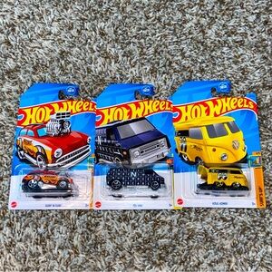 HOT WHEELS Malibu 70s Van Kool Kombi Diecast Lot Of 3ea
